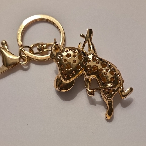 Elegant Gold and Red Jerry Mouse Keychain/Bagcharm - Picture 3 of 3